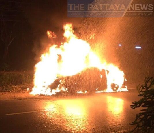 Luxury hotel owner survives a second fiery car accident in two years in Phang Nga