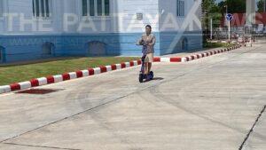 Phuket City Hall receives electric scooters to use for security work, social media critics point out “ban” on scooters in public