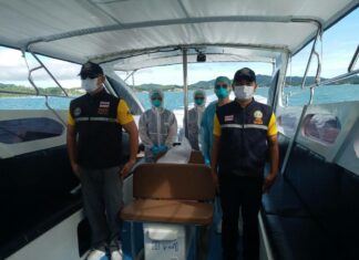Thai National Marine Interests officers perform Test and Go on foreign yacht crews in Phuket