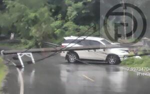 Phuket car crash brings down three power poles, causes localized blackout for hours
