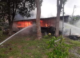 Fire destroys house in Rassada, Phuket