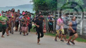 Local residents in Rawai join tsunami evacuation drill