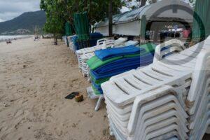 Phuket sees less beach goers so far on the first day of five long holidays, bad weather blamed