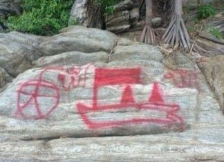 Officials hunting for graffiti artist who sprayed rock at Racha Island, Phuket