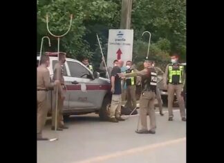 Intoxicated American tourist in Nakhon Si Thammarat reportedly drank Thai whisky for two days straight before causing a public nuisance