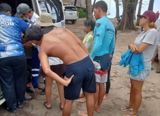 Ragazza non identificata ferita durante il surf a Kamala Beach