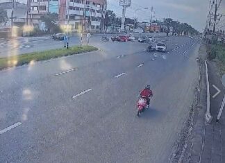 Motorbike rider seriously injured after colliding with a car in Thalang