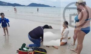Australian tourist rescued after losing consciousness on Patong Beach