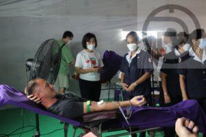 Many Foreigners Donate Blood after Massive Shortage of Rh Negative Blood in Phuket