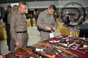 88 Firearms, 1,199 Bullets, and 430,029 Methamphetamine Pills Seized in Region 8 (Including Phuket)