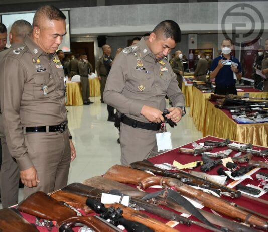 88 Firearms, 1,199 Bullets, and 430,029 Methamphetamine Pills Seized in Region 8 (Including Phuket)