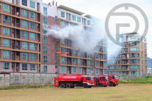 Phuket DDPM holds fire rescue drill on high-rise buildings