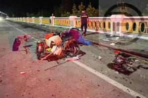 Two People Die after Intoxicated Sedan Driver Crashes into Motorbike Sidecar in Phuket