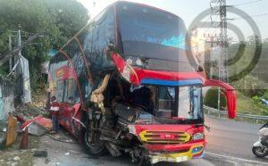 Driver Injured After Bus Crash on Patong Hill