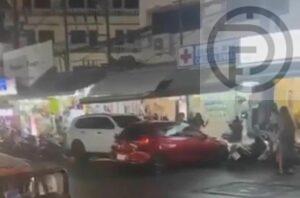 Four People Injured and Four Vehicles Damaged in Patong Crash Following Massage Shop Conflict – VIDEO