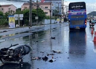 Student Seriously Injured after Motorbike Collision with Bus in Koh Kaew, Phuket