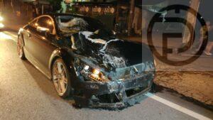 Motorbike Rider Dies after Crashing into a Luxury Sedan in Thalang, Phuket