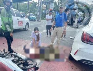 Rider Dies After Motorbike Collides with Cement Truck in Chalong