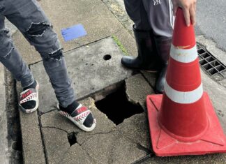 Pregnant Woman Injured After Getting Partially Stuck in a Drain in Phuket Town