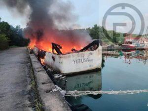 Fire Destroys Several  Boats in Phuket, No Injuries