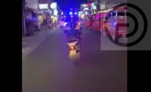 Ambulance Blocking Motorbike Rider in Patong Gets in Accident, Man Breaks Both Legs