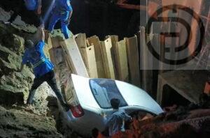 Three People Survive After Car Plunges Into a Large Construction Pit in Rassada, Phuket