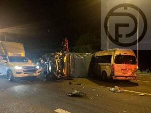 Seven People Injured in Five Car Crash in Thalang