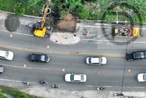 UPDATE: Collapsed Road on Patong Hill Being Fixed