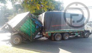 Trailer Truck Overturns on Main Phuket Road