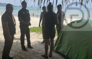 Foreign Tourist Found Staying in a Tent on Patong Beach