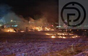 Fire Spreads on Grass Field in Kamala, Alarming Residents