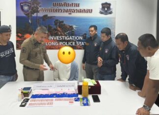 Former Soldier Arrested with 2,740 Meth Pills and 0.5kg of Crystal Meth in Chalong