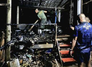 Fire Damages Local Home in Thalang