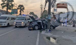 Young Man Dead in Three Vehicle Accident in Thalang, Phuket