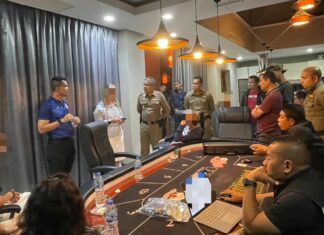 Five Russian Gamblers Arrested at Villa in Phuket