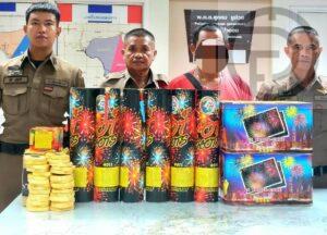 Man Arrested for Selling Fireworks at Patong Beach