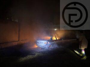 Fire Destroys Car in Kamala