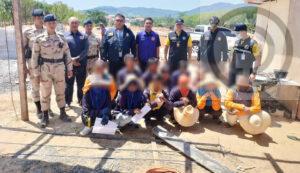 Illegal Myanmar Workers Arrested at Construction Sites in Thalang