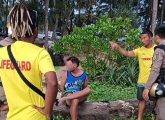 Americano ubriaco arrestato dopo aver rubato il cellulare a una donna straniera a Kata Beach