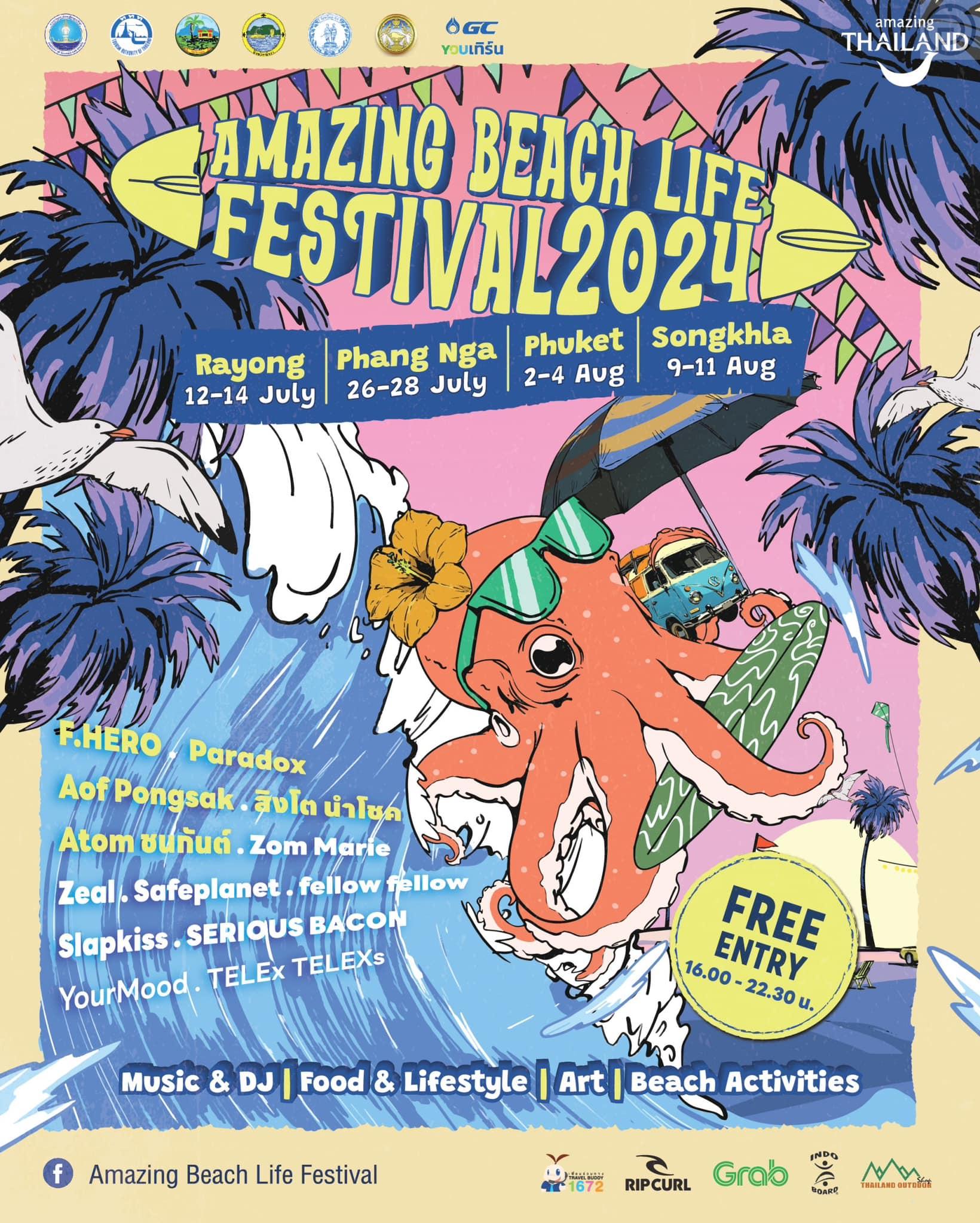 Amazing Beach Life Festival promotes Thailand during this green season