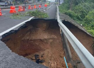 Videos: Road in Rawai Collapses After Flood