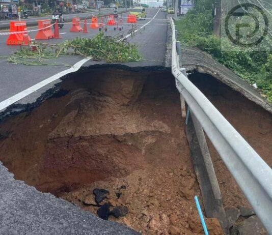 Videos: Road in Rawai Collapses After Flood