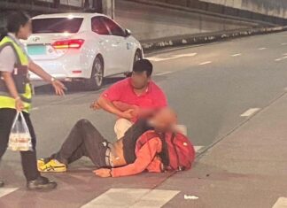 Pedestrian Injured After Getting Hit by a Taxi on a Crosswalk at the Phuket Airport