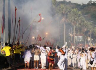 Phuket Vegetarian Street Processions with Devotees Begin