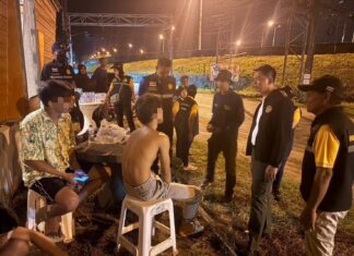 Losowe testy moczu przeprowadzone na 80 osobach w Thalang, zidentyfikowały 9 użytkowników narkotyków