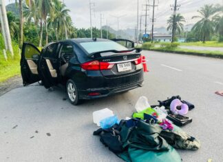 Twee arrestaties in Phang Nga onderweg naar Phuket met explosieven in voertuig