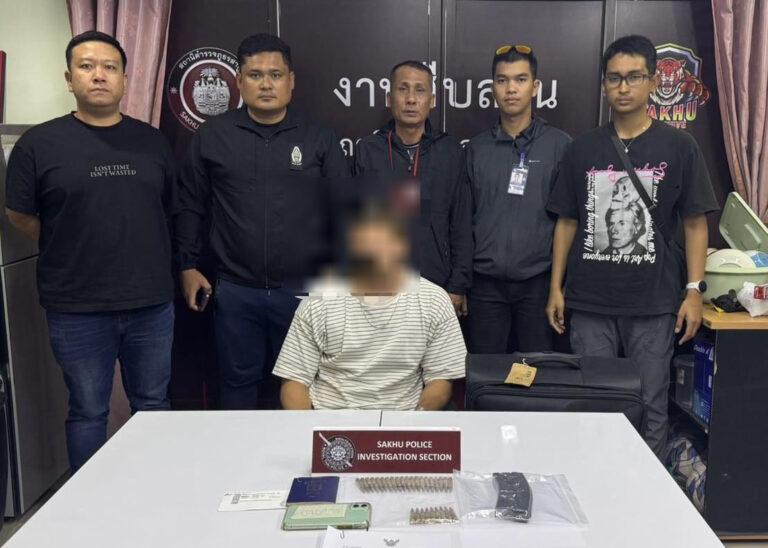 Israëlische man gearresteerd op luchthaven Phuket voor bezit van verboden munitie