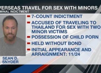 Un hombre de Dakota del Norte enfrenta cargos federales por presunto abuso sexual infantil en Phuket.