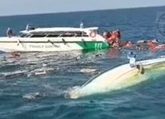Una adolescente rusa muere y 18 extranjeros resultan heridos tras colisión de una lancha rápida con un barco pesquero cerca de Krabi – VIDEO