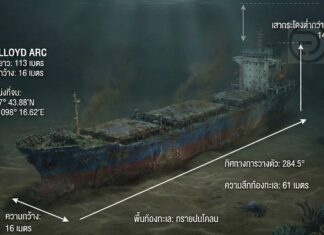 Operacje ratunkowe zatopionego statku towarowego trwają w Phuket